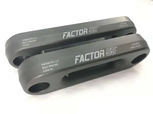 Factor 55 XTV Hawse Fairlead 6 Inch Powersports UTV/ATV Gun Metal Gray