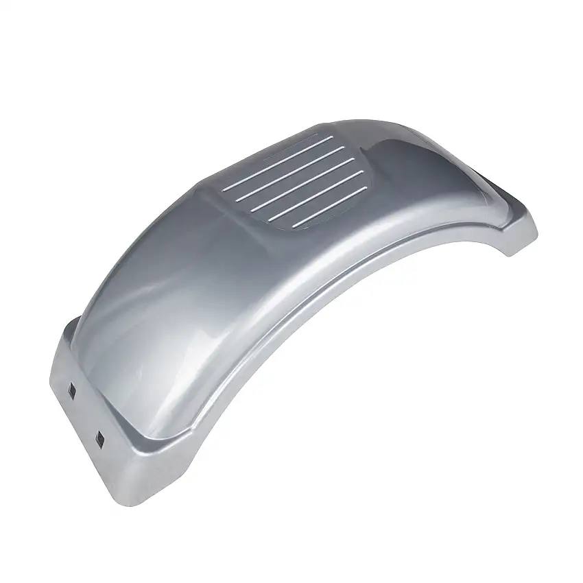 Fulton 12 in. Top & Side Step Black Trailer Fender FL008561