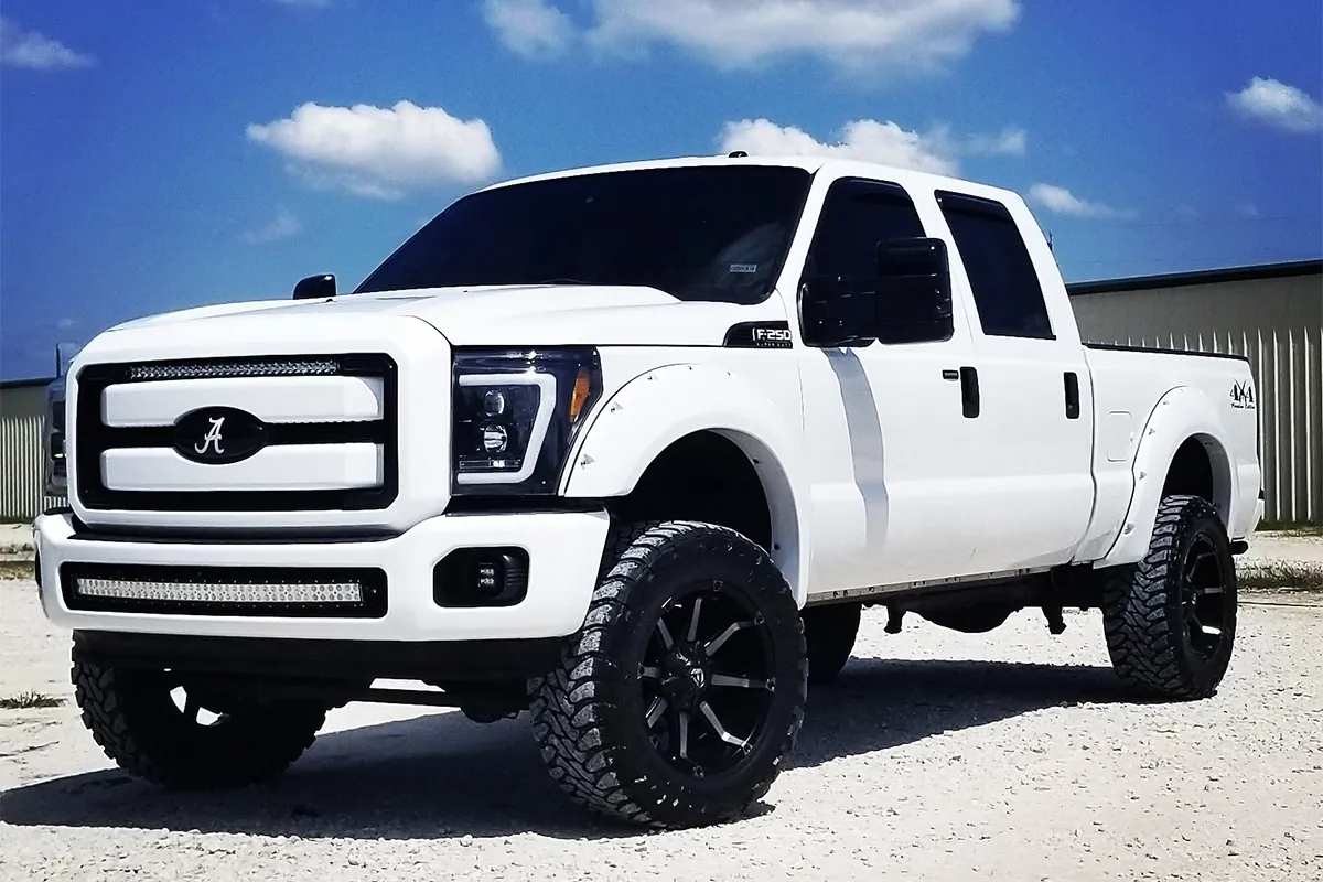 2011-2016 Ford F250 & F350 Recon Projector Headlights (Smoked) | 264272BKC