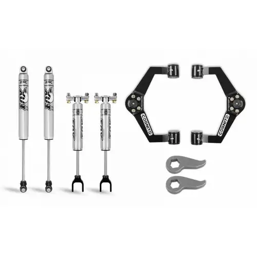 Cognito 3-Inch Performance Leveling Kit With Fox PS 2.0 IFP Shocks for 20-22 Silverado/Sierra 2500/3500 2WD/4WD 110-P0779