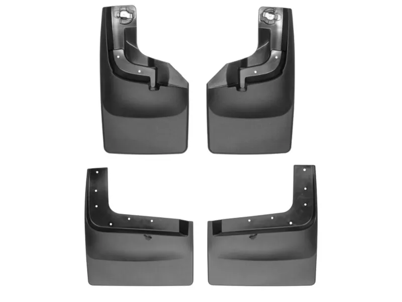 2017-2026 Ford F250 & F350 Dually WeatherTech No-Drill Front & Rear Mud Flaps (Dually WITHOUT OE FENDER FLARES) | 110065-120074