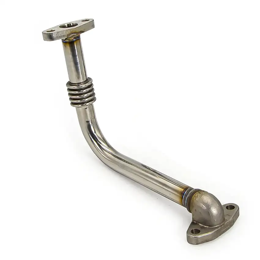 PPE Stainless Steel Turbo Oil Return Pipes 01-10 GM 6.6L Duramax