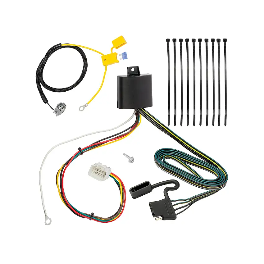 Tekonsha Tow Harness, 4-Way Flat, w/Circuit Protected ModuLite HD Module TK118277