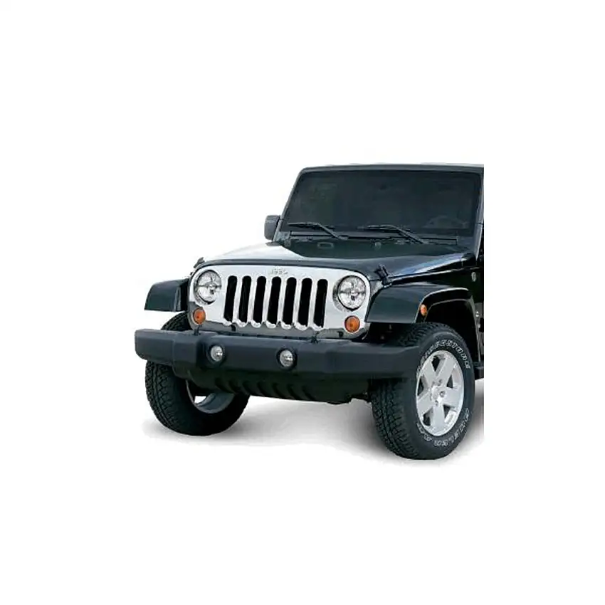 Omix-ADA Grille OverlayChrome For 2007-18 Jeep Wrangler JK And Unlimited 4 Door 12033.05