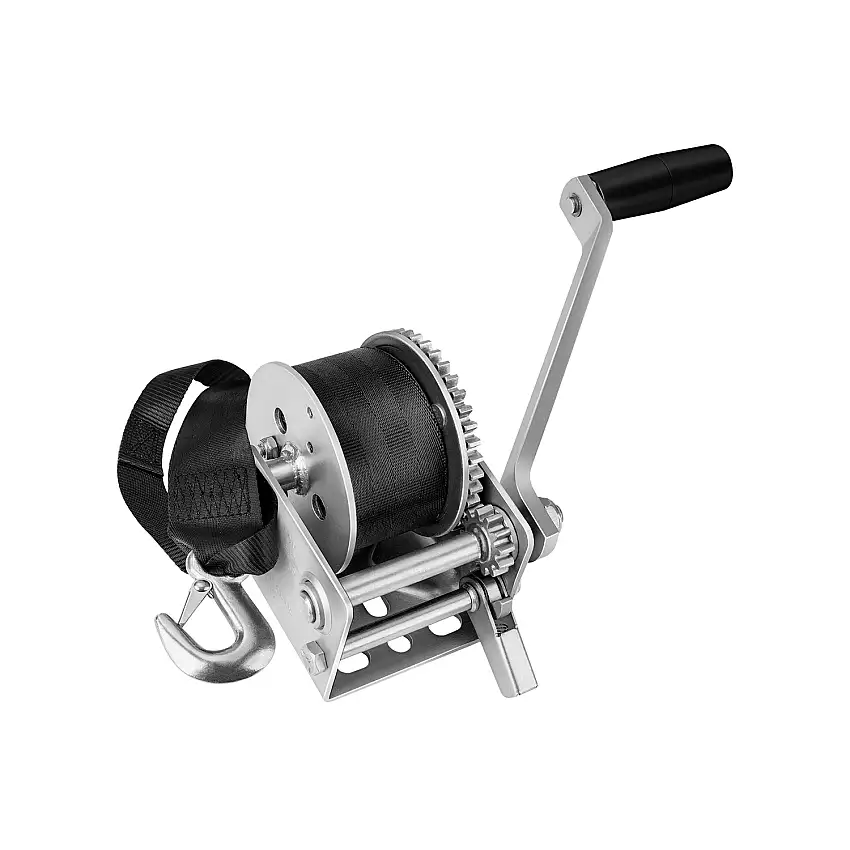 Fulton Trailer Winch, Single-Speed, 900 lbs. Capacity, 12 ft. Strap