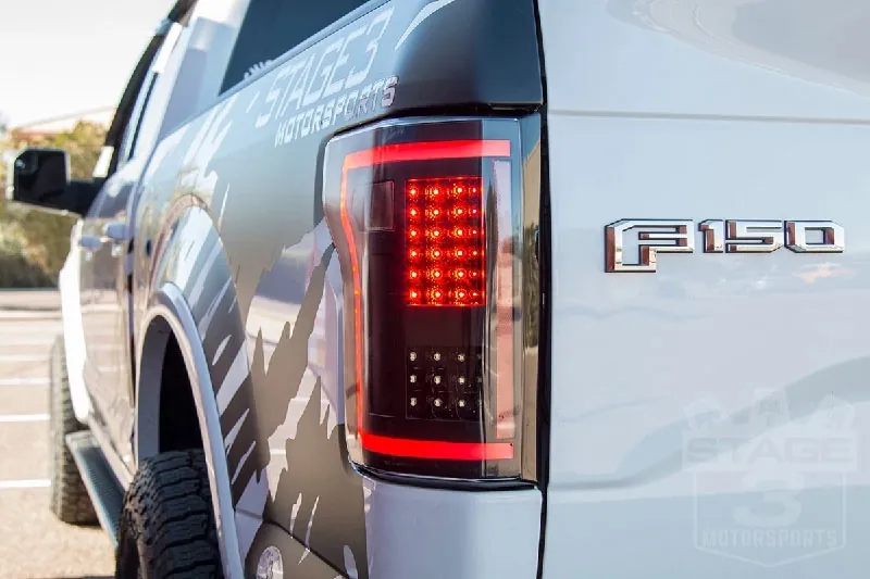 2015-2017 Ford F150 ANZO Gen 2 Black LED Outline Taillights | 311285