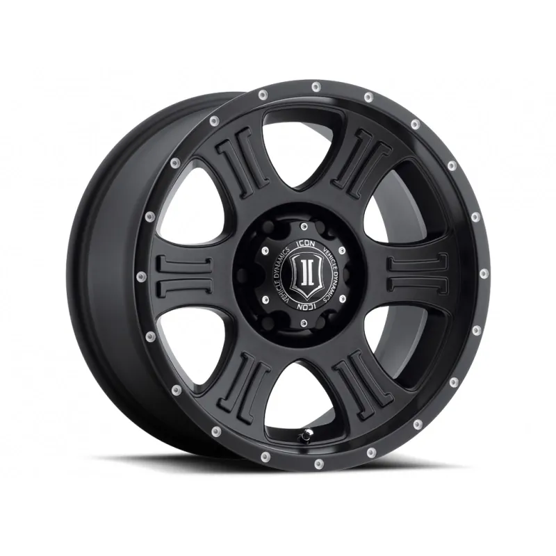2004-2026 Ford F150 ICON Shield 17x8.5 Wheel Satin Black | 1017856350SB
