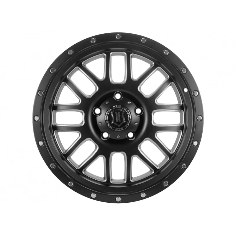 1999-2026 Ford F250 & F350 ICON Alpha 20x9 inch Wheel (Satin Black with Milled Accents) | 1220908150SBMW