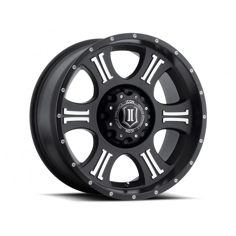 1999-2026 Ford F250 & F350 ICON Shield 20x9 inch Wheel Satin Black with Machined Accents | 1020908150MB