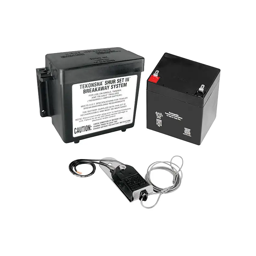 Tekonsha Shur-Set III All Polymer Lockable Breakaway System (Includes #2010 Nylon Breakaway Switch)