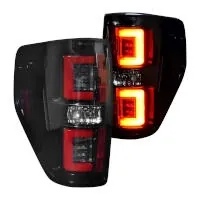 2009-2014 Ford F150 Recon OLED Red Smoked Taillights | 264368RBK