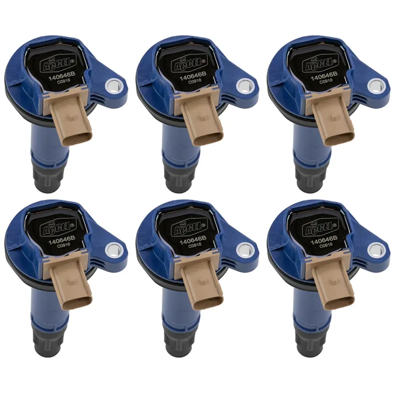 2011-2016 Ford F150 3.5L EcoBoost Accel Blue Supercoil 6-Pack | 140646B-6