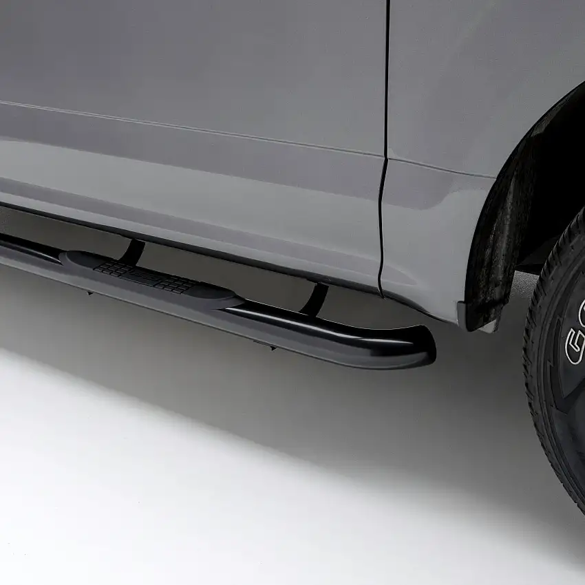 ARIES 203046 3-Inch Round Black Steel Nerf Bars, No-Drill, Fits Select Ford Ranger SuperCrew
