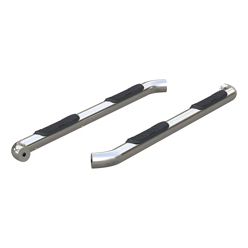 ARIES 204051-2 3-Inch Round Polished Stainless Steel Nerf Bars, No-Drill, Fits Select Chevrolet Colorado, GMC Canyon