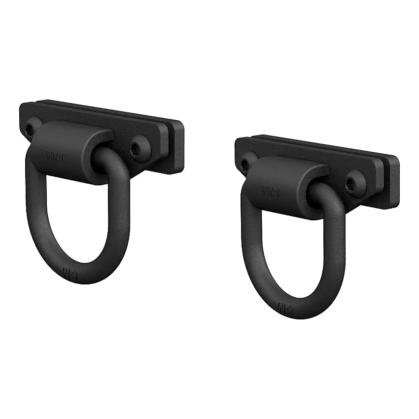 ARIES Bolt-On Anti-Rattle D-Rings (9,000 lbs, 2-Pack) Bumper D-Ring