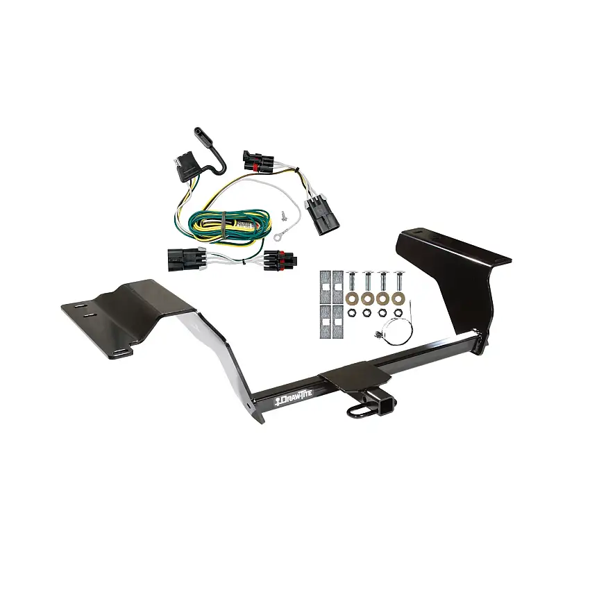 2008-2008 Chevrolet Cobalt Sport Coupe Draw-tite Class 1 Trailer Hitch, 1-1/4 Inch Square Receiver Bundle w/ Plug-n-Play T-One Wiring Harness