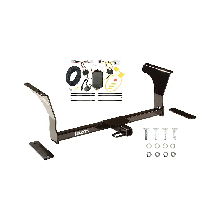 2009-2014 Nissan Maxima Draw-tite Class 1 Trailer Hitch, 1-1/4 Inch Square Receiver Bundle w/ Plug-n-Play T-One Wiring Harness