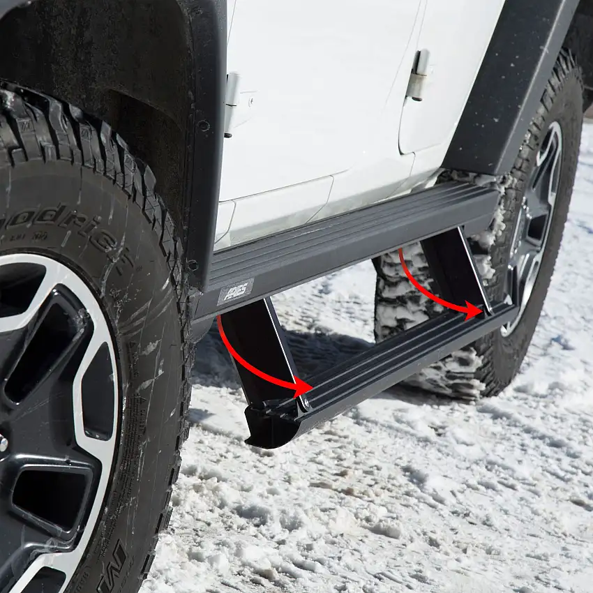 ARIES 3048103 ActionTrac 69.6-Inch Retractable Powered Running Boards, Fits Select Chevrolet Tahoe