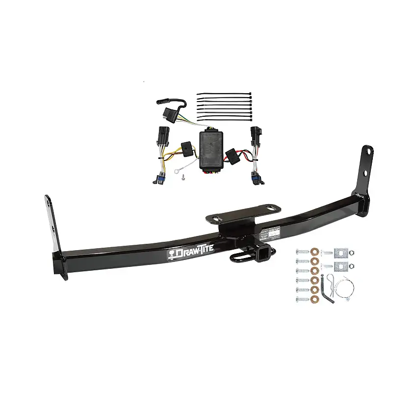 2002-2007 Saturn Vue Except Redline Draw-tite Class 2 Trailer Hitch, 1-1/4 Inch Square Receiver Bundle w/ Plug-n-Play T-One Wiring Harness