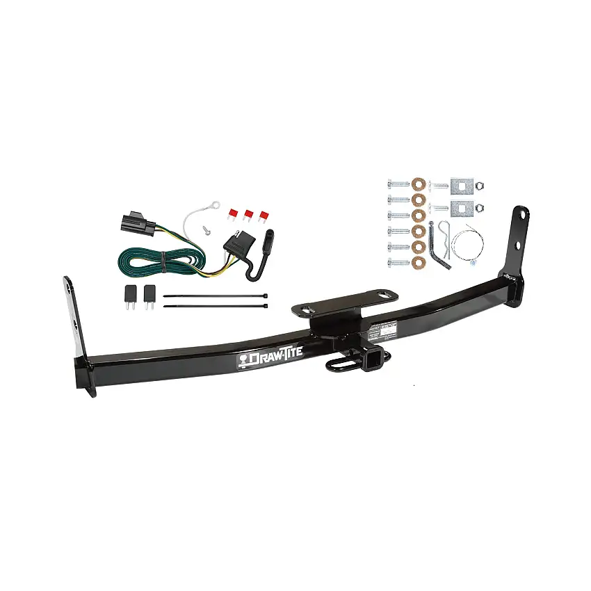 2007-2009 Chevrolet Equinox Draw-tite Class 2 Trailer Hitch, 1-1/4 Inch Square Receiver Bundle w/ Plug-n-Play T-One Wiring Harness