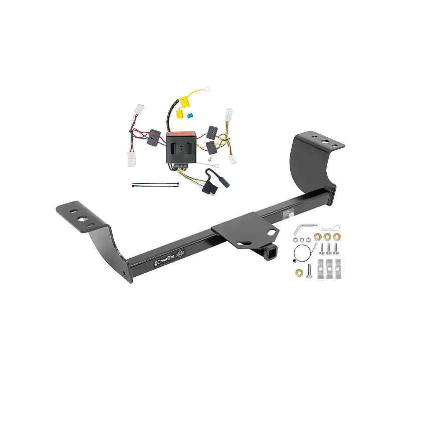 2011-2014 Dodge Charger Draw-tite Class 2 Trailer Hitch, 1-1/4 Inch Square Receiver Bundle w/ Plug-n-Play T-One Wiring Harness