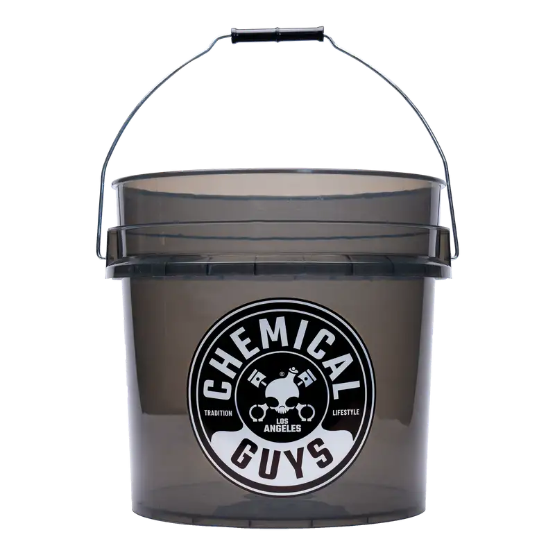 Chemical Guys Heavy Duty Detailing Bucket Smoked Black (4.5 Gal) - Case of 12