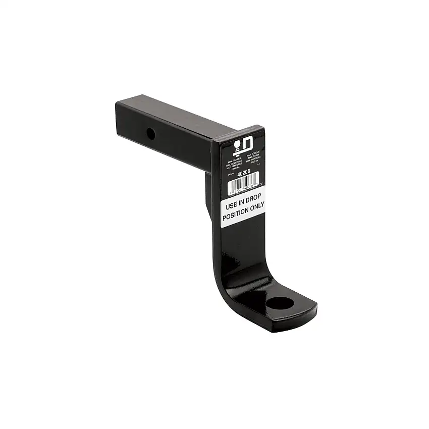 Draw-Tite Trailer Hitch Ball Mount, Fits 2 Inch Square Receiver, 8 Inch Drop, 10,000 lbss. Capacity, Black