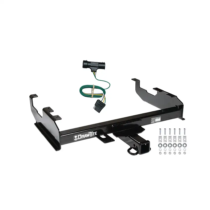 1979-1984 GMC C3500 w/8' Bed Draw-tite Class 4 Trailer Hitch, 2 Inch Square Receiver Bundle w/ Plug-n-Play T-One Wiring Harness