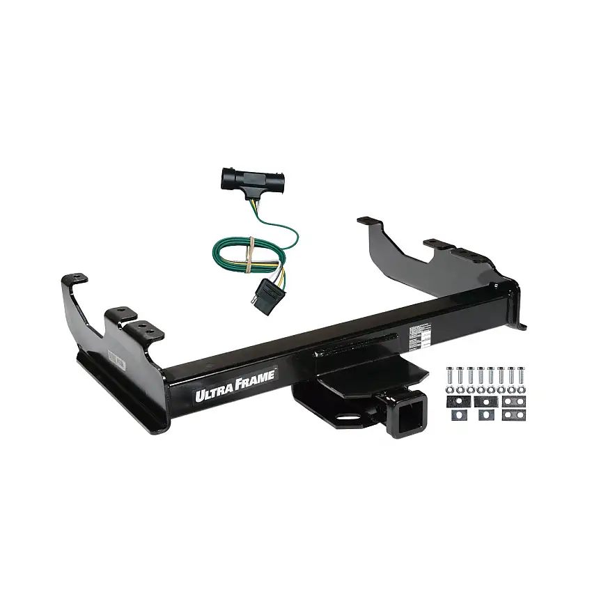 1979-1984 GMC C3500 Draw-tite Class 5 Trailer Hitch, 2 Inch Square Receiver Bundle w/ Plug-n-Play T-One Wiring Harness 41938