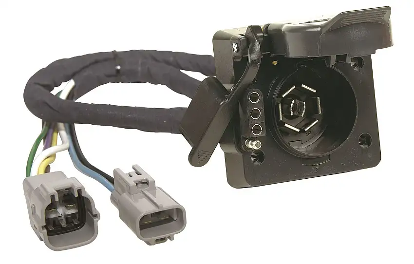 Hopkins Plug-In Simple Vehicle To Trailer Wiring Harness Multi-Tow 7-Blade And 4-Flat 43395