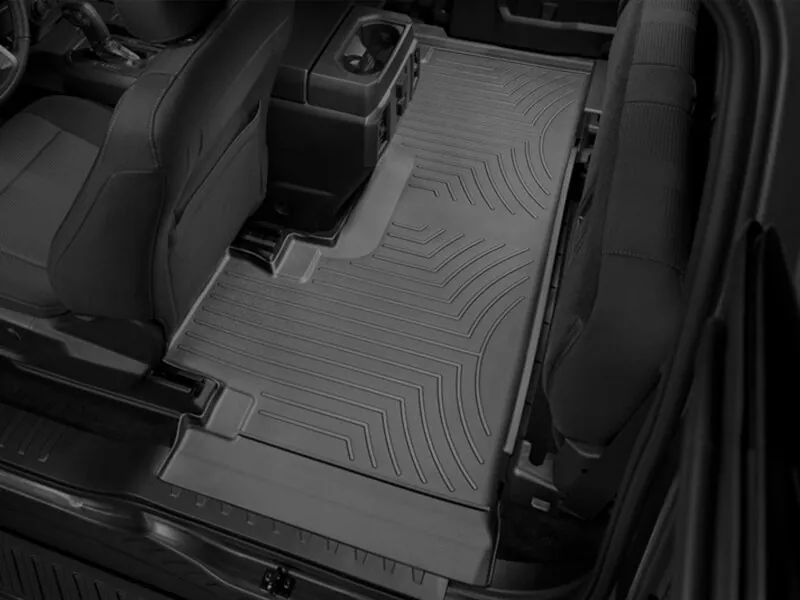 2017-2026 Ford F250 & F350 SuperCab WeatherTech DigitalFit Black Rear Floor Liner (Bucket Seats) WT-| 446973