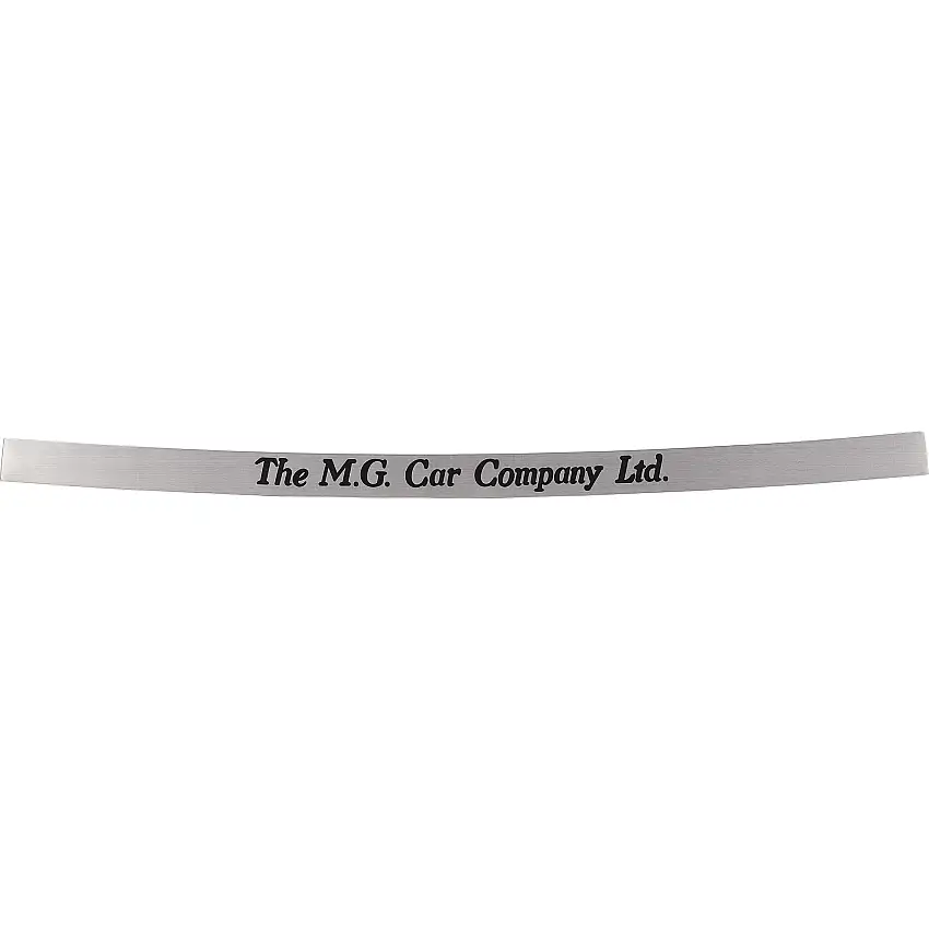 THRESHOLD PLATE SET, etched "The MG Car Company Ltd"
