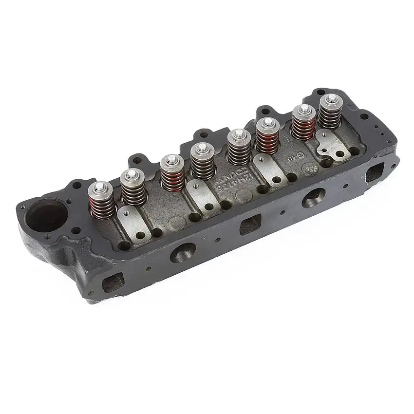 CYLINDER HEAD, cast iron, assembled, drilled for smog fittings, unleaded