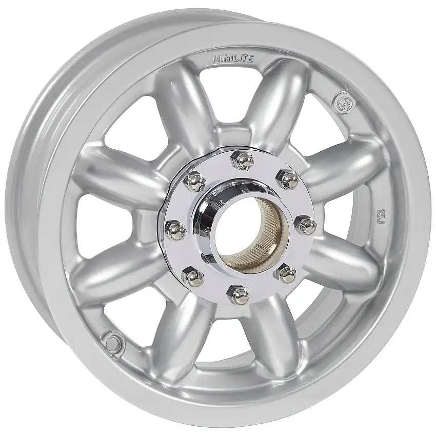 Minilite Sport Wheel - Knockoff - Silver - 13" x 5"