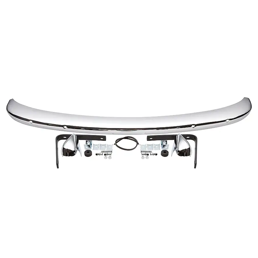 FRONT BUMPER KIT, w/all chrome overriders