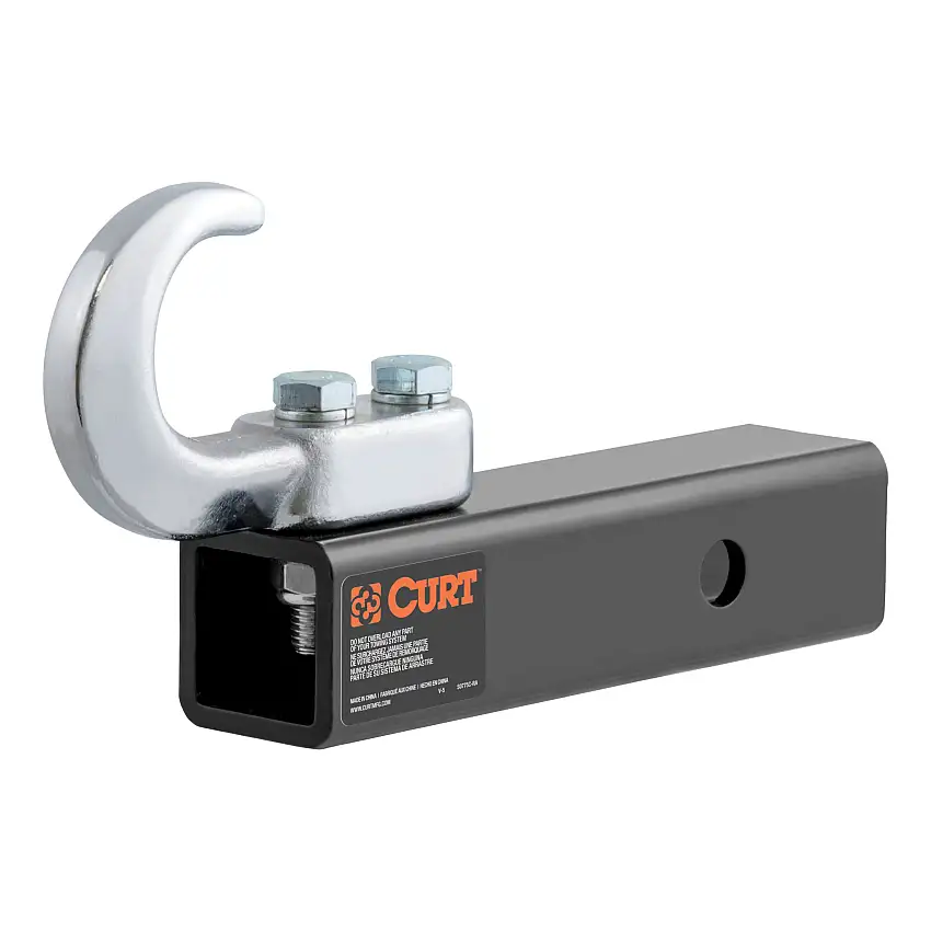 CURT 45825 Tow Hook Trailer Hitch Ball Mount, Fits 2-Inch Receiver, 10K