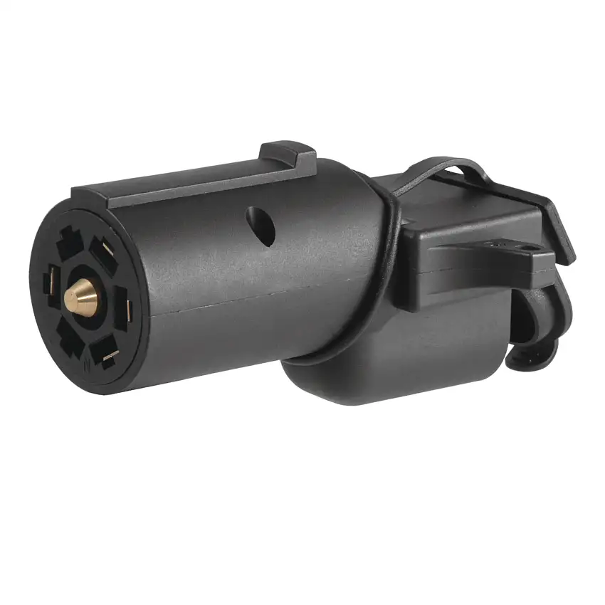 CURT Adapter with Backup Alarm (7-Way RV Blade Vehicle to 5-Way Flat Trailer) Trailer Wiring Adapter Connector