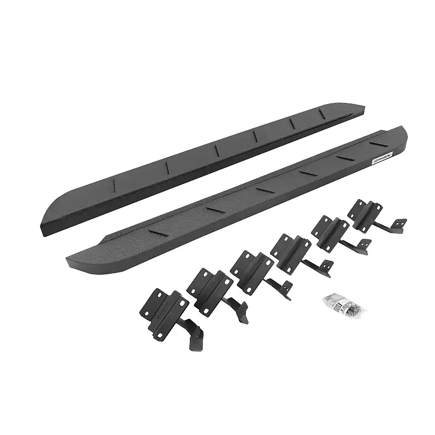 Go Rhino 634417348ST RB10 Slim Line Running Boards with Mounting Brackets Kit