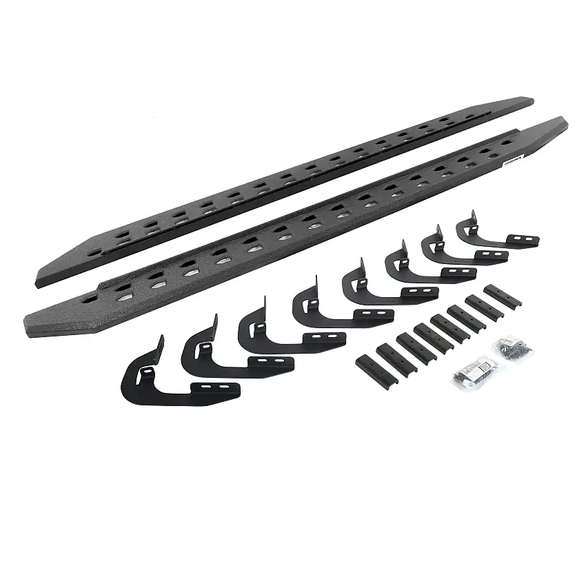 Go Rhino 69404880ST RB20 Slim Line Running Boards with Mounting Bracket Kit