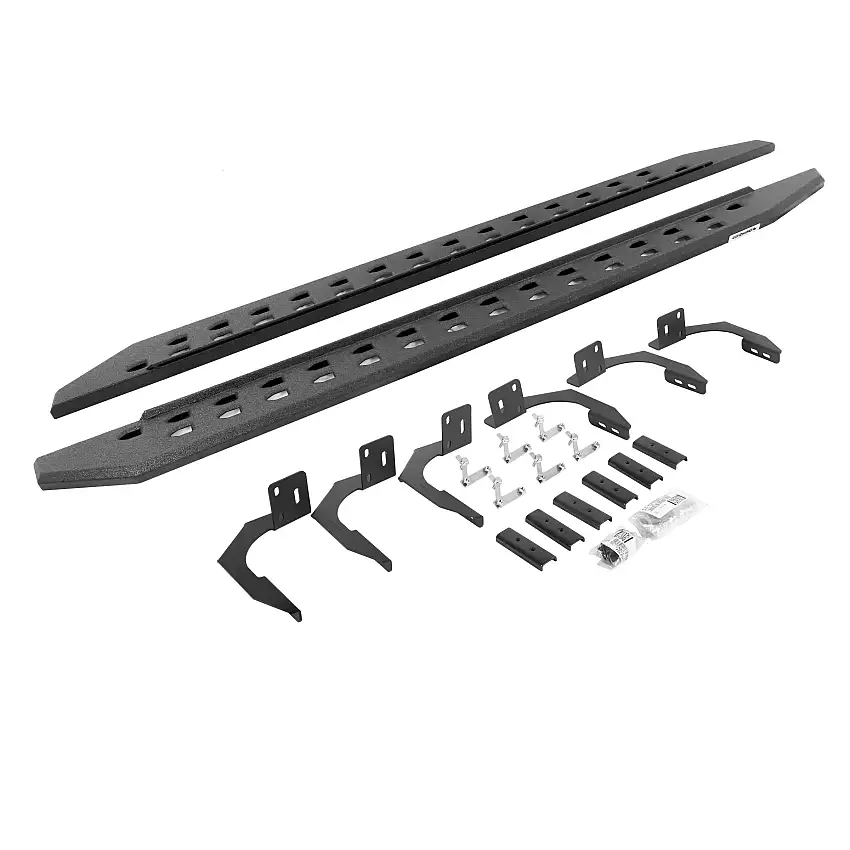 Go Rhino 69410687ST RB20 Slim Line Running Boards with Mounting Bracket Kit