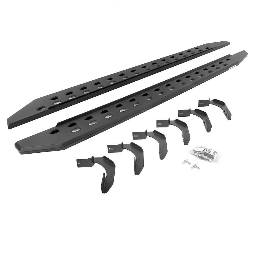 Go Rhino 69412680SPC RB20 Slim Line Running Boards with Mounting Brackets Kit