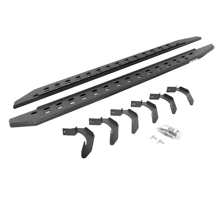 Go Rhino 69412680ST RB20 Slim Line Running Boards with Mounting Bracket Kit