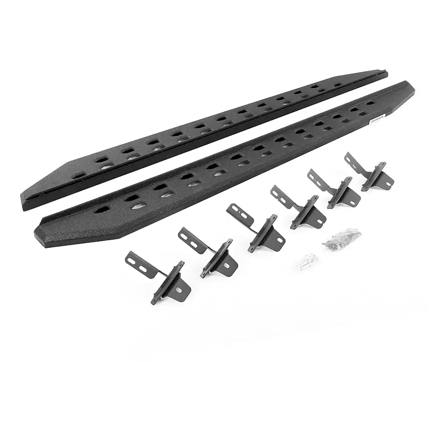 Go Rhino 69412973ST RB20 Slim Line Running Boards with Mounting Bracket Kit