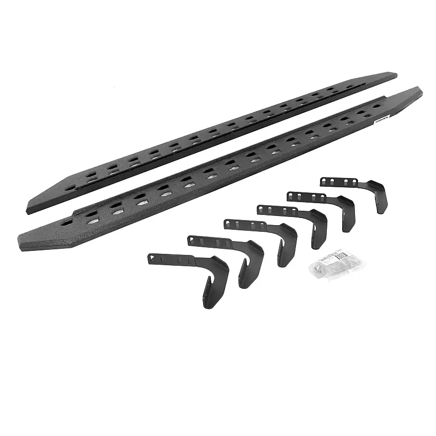 Go Rhino 69418087ST RB20 Slim Line Running Boards with Mounting Bracket Kit