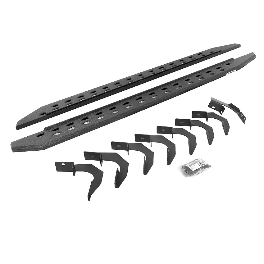 Go Rhino 69423580ST RB20 Slim Line Running Boards with Mounting Bracket Kit