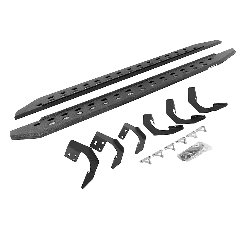 Go Rhino 69430687ST RB20 Slim Line Running Boards with Mounting Bracket Kit
