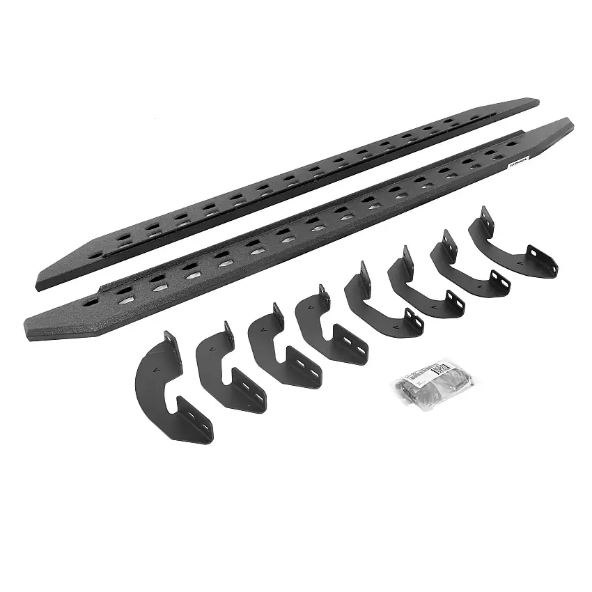 Go Rhino 69441580ST RB20 Slim Line Running Boards with Brackets Kit