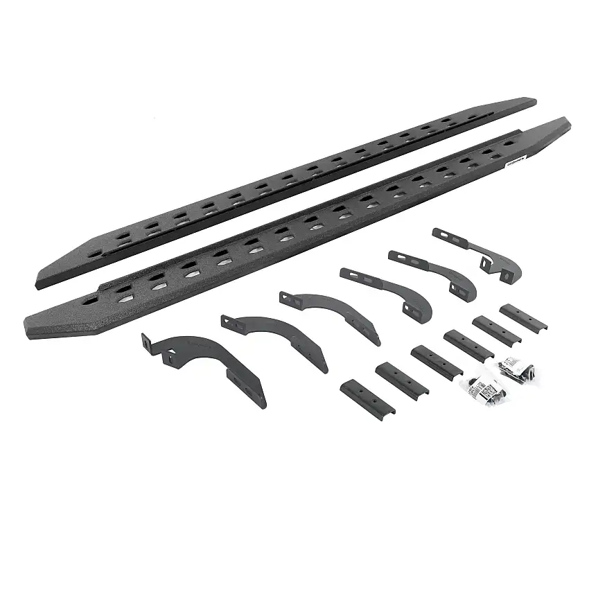 Go Rhino 69442987ST RB20 Slim Line Running Boards with Mounting Bracket Kit