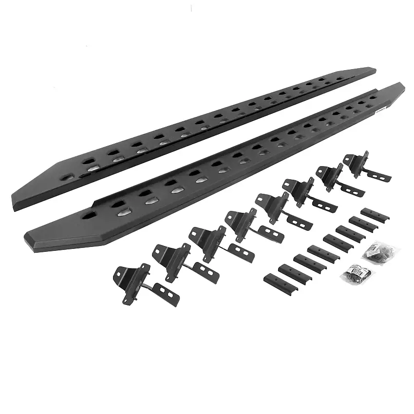 Go Rhino 69451687SPC RB20 Slim Line Running Boards with Mounting Brackets Kit