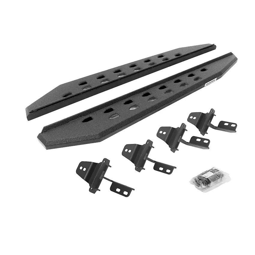 Go Rhino 69492648ST RB20 Slim Line Running Boards with Mounting Bracket Kit